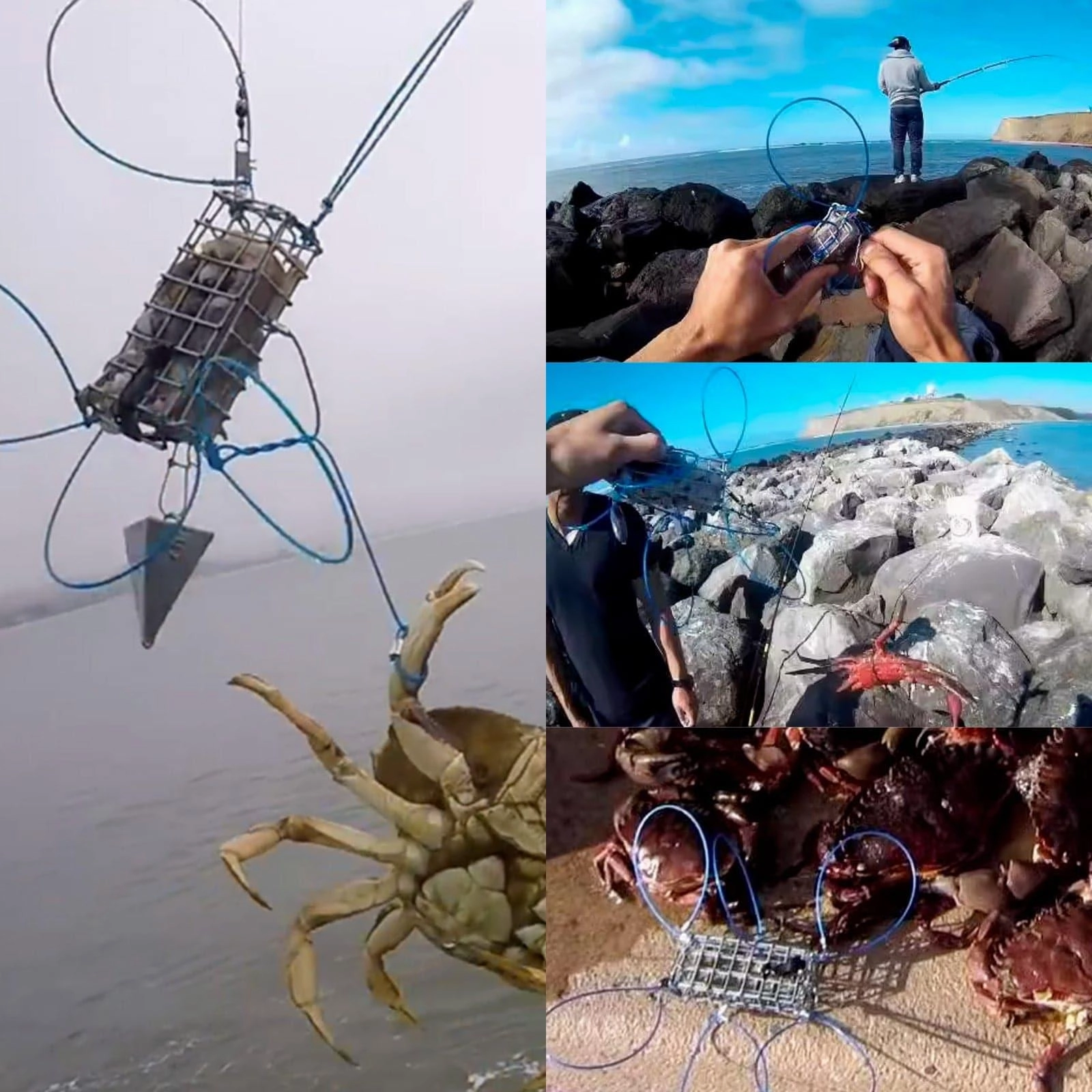 Dr.Fish Castable Crab Traps with 8 Loops