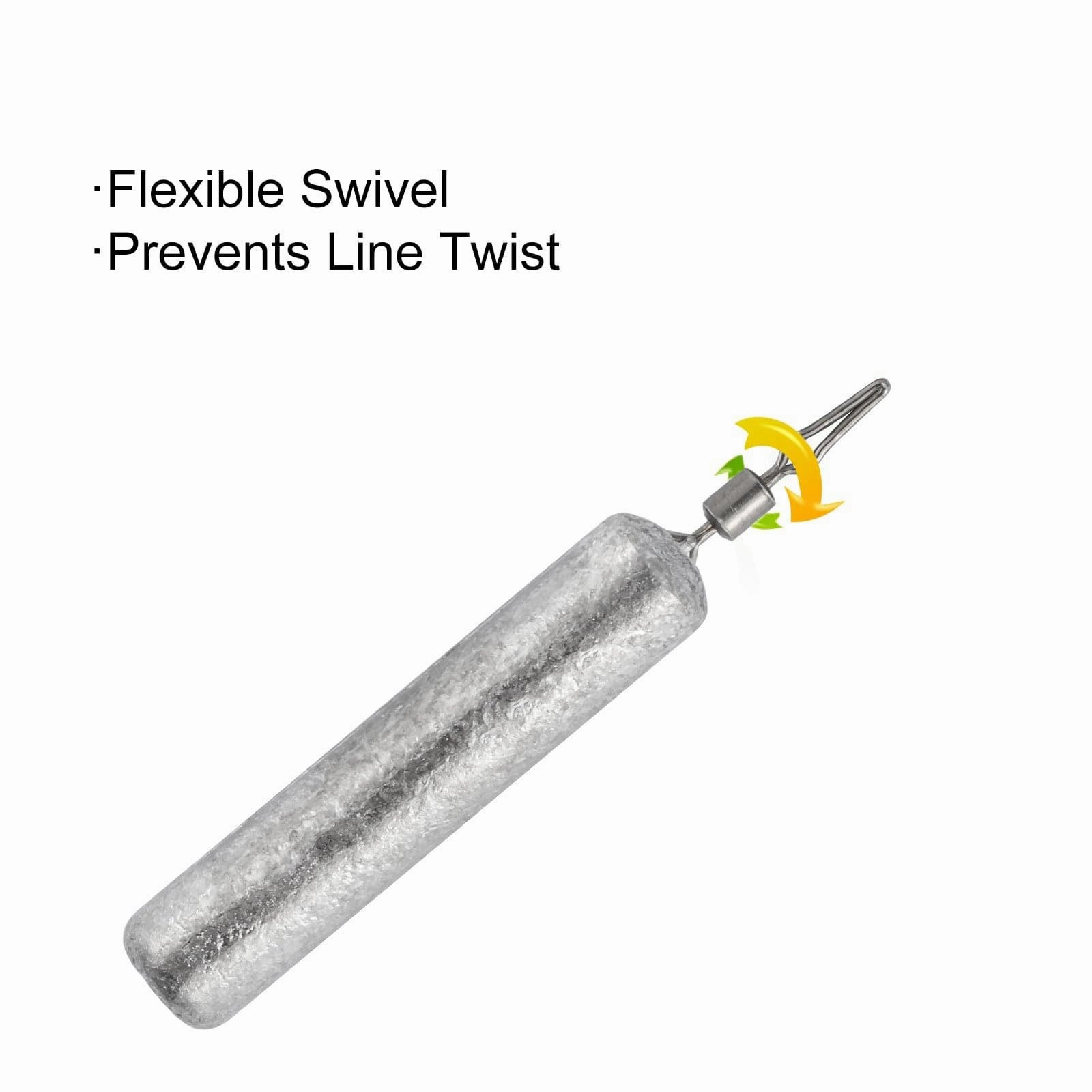 Dr.Fish Cylinder Drop Shot Weights 1/8 to 3/4oz