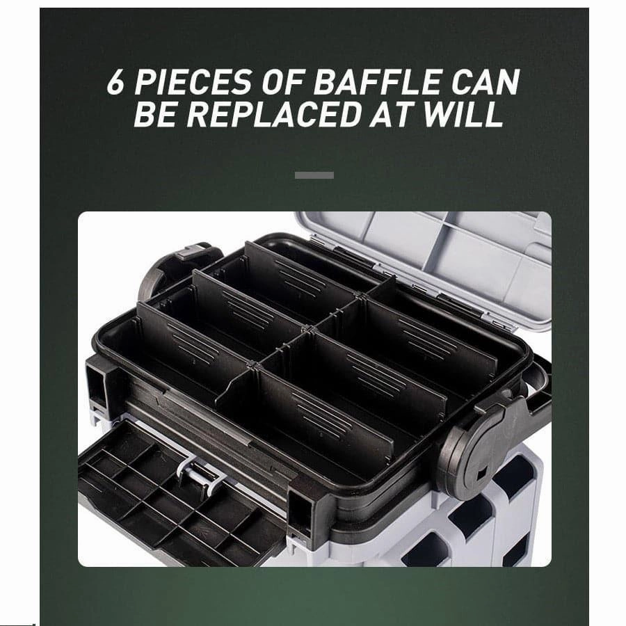 Dr.Fish Double Layer Tackle Box ( L*W*H:32*23*24cm)