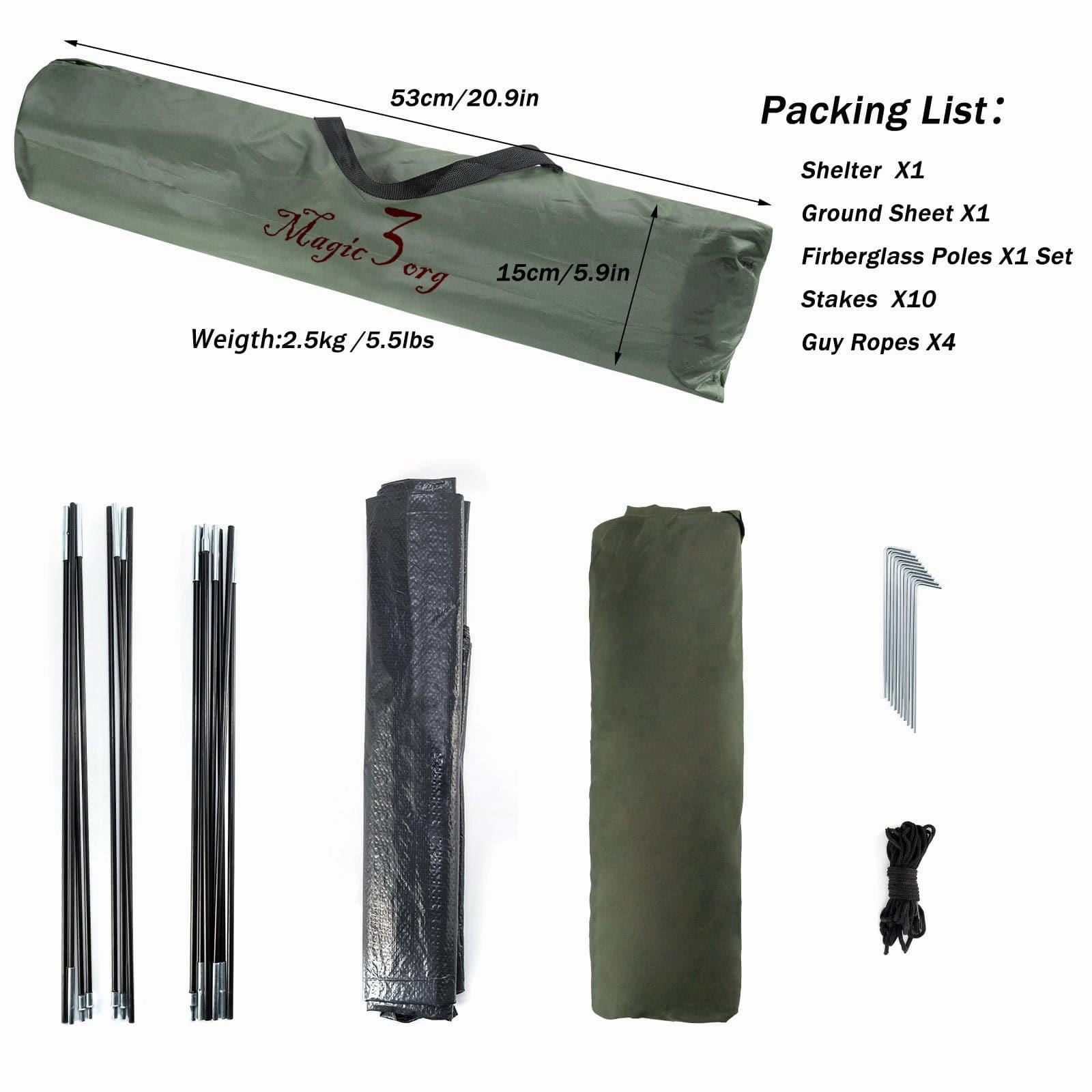 Dr.Fish Fishing Bivvy Tent 1-2 Man