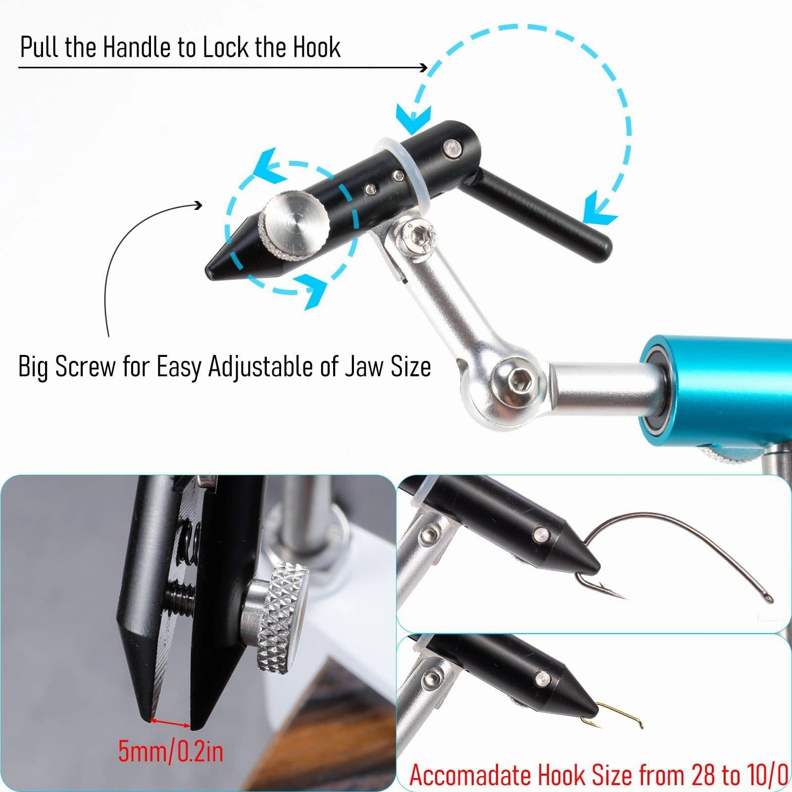 Dr.Fish Fly Tying Vise Aluminum Alloy