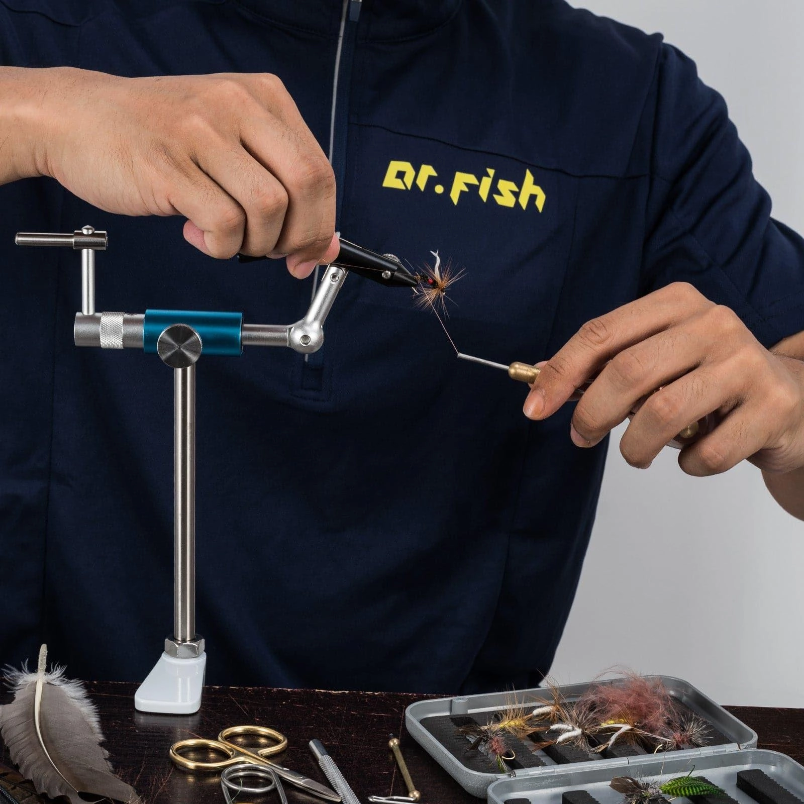 Dr.Fish Fly Tying Vise Aluminum Alloy