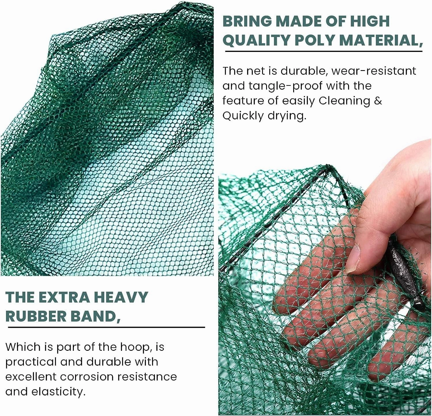 Dr.FIsh Foldable Fishing Landing Net for Bird Fish Catch 1.5-2.1M