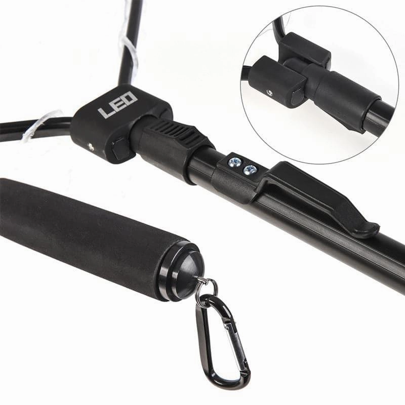 Dr.Fish Foldable Soft Rubber Mesh Trout Net