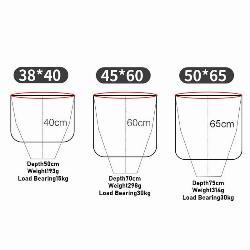 Dr,Fish Folding Triangle Landing Net Head 40-65cm