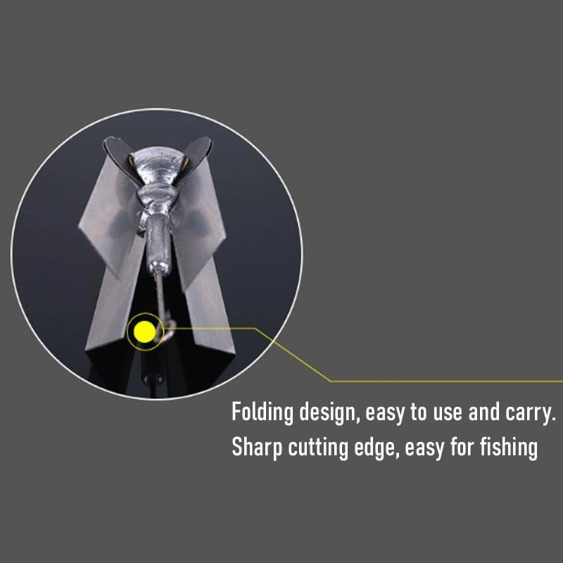 Dr.Fish Folding Water Grass Steel Knife