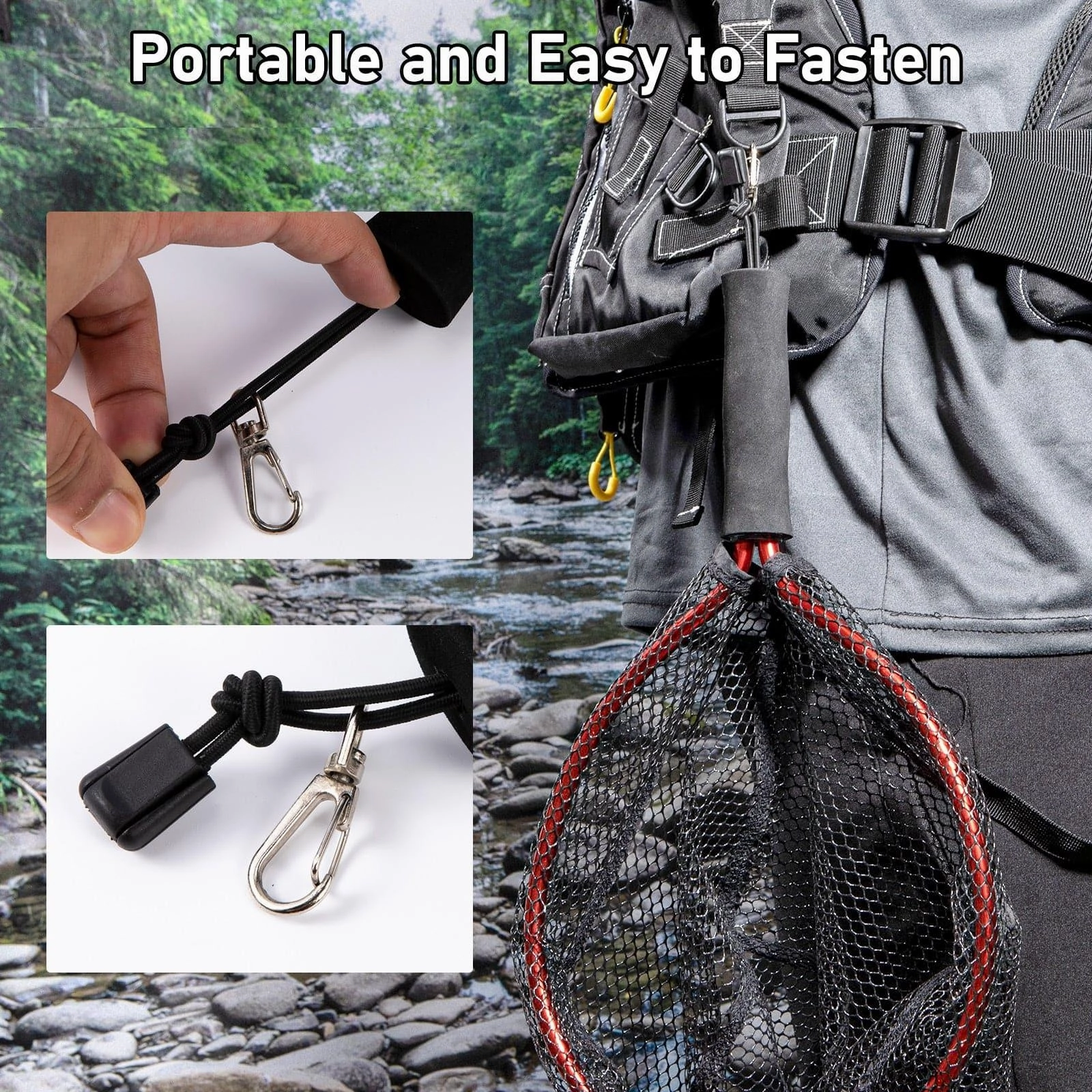 Dr.Fish Handle Landing Flying Fishing Net