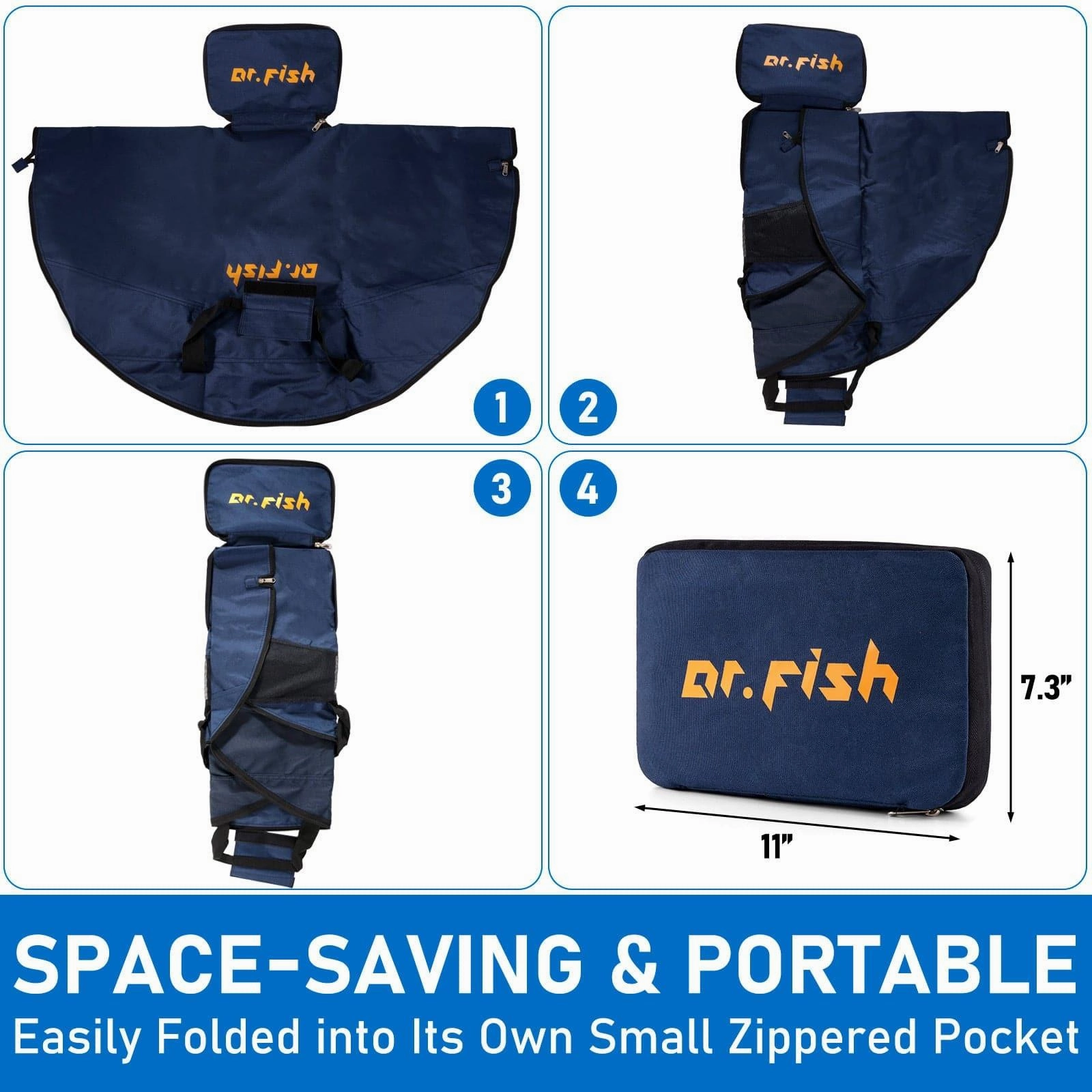 Dr.Fish Large Capacity Packable Changing Mat & Bag