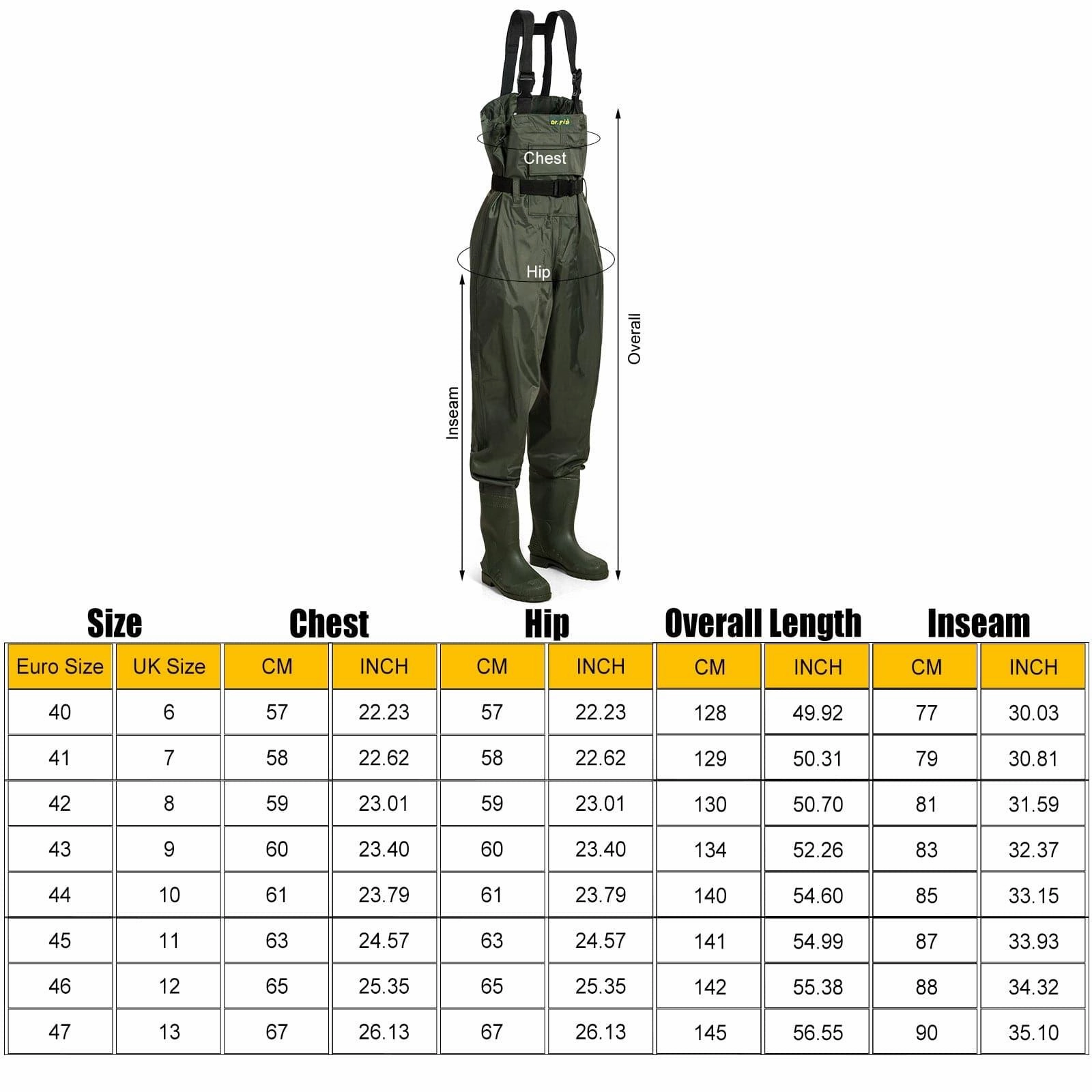 Dr.Fish PVC Chest Fishing Wader