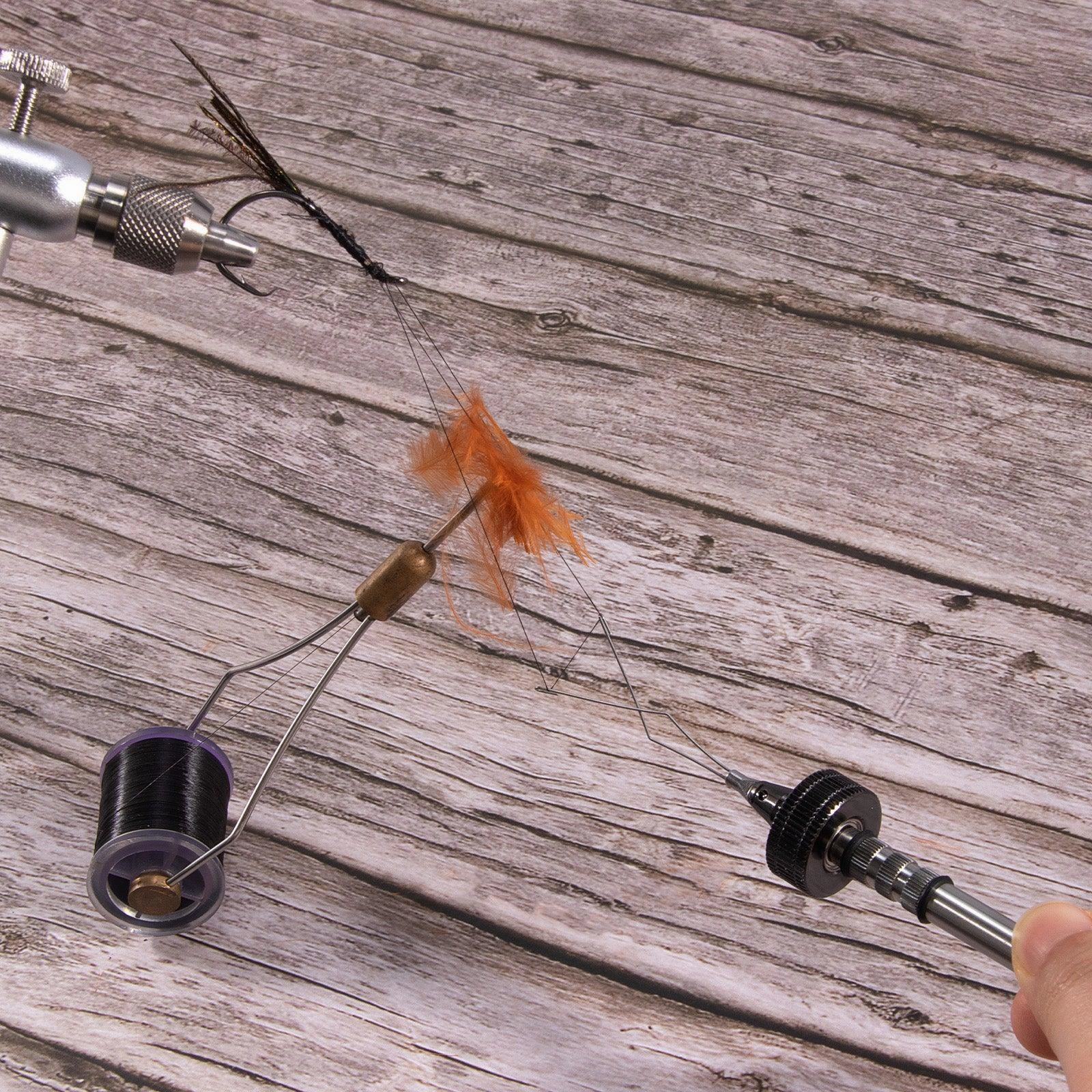 Dr.Fish Stainless Steel Dubbing Spinner 90 360 Rotation  14.5cm/5.3''