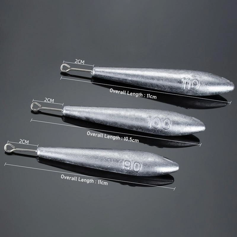 Dr.Fish Streamlined Shape Lead Weights 90g,100g,110g