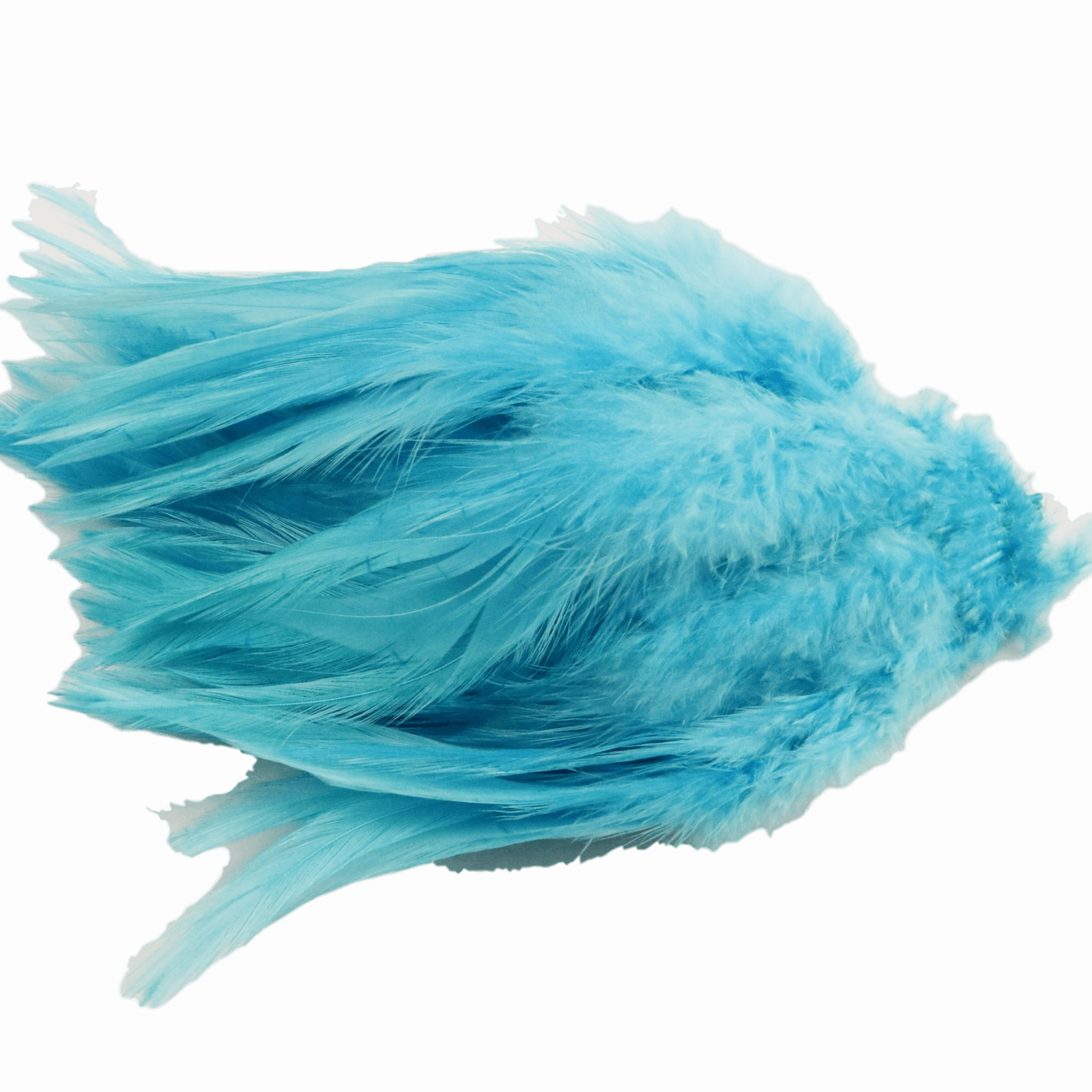 Dyed over White Strung Chinese Saddle Hackle