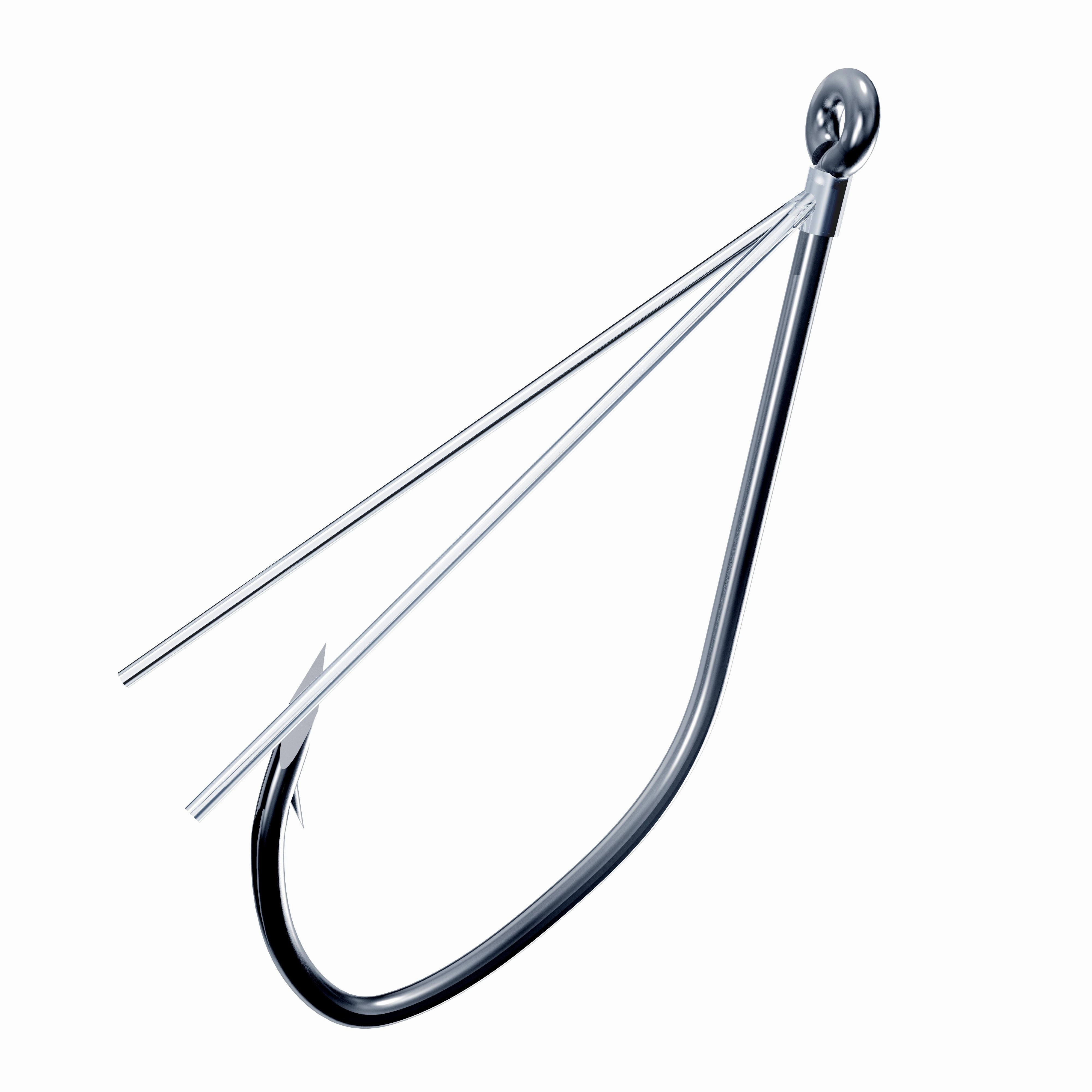 Eagle Claw Trokar TK137W Weedless Finesse Hook - 6 Pack
