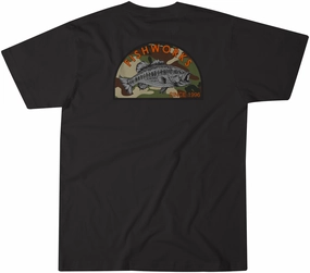 Fishworks Camo Bass Short Sleeve Tee Shirt