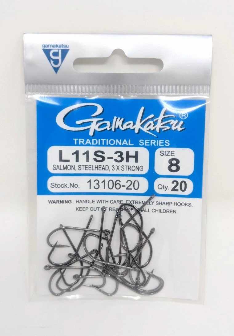 Gamakatsu L11S-3H Salmon/Steelhead Hook 20 Pack