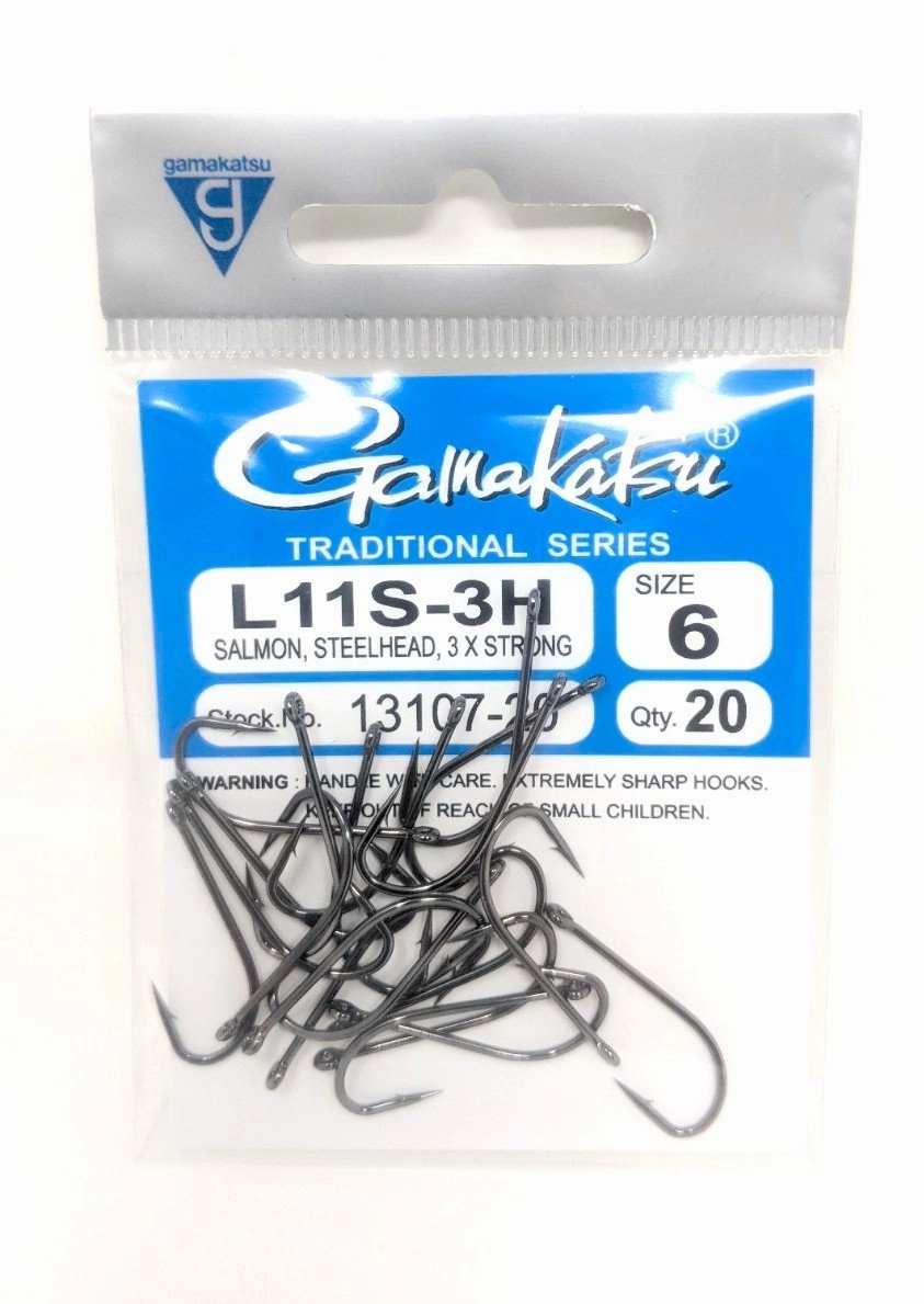 Gamakatsu L11S-3H Salmon/Steelhead Hook 20 Pack