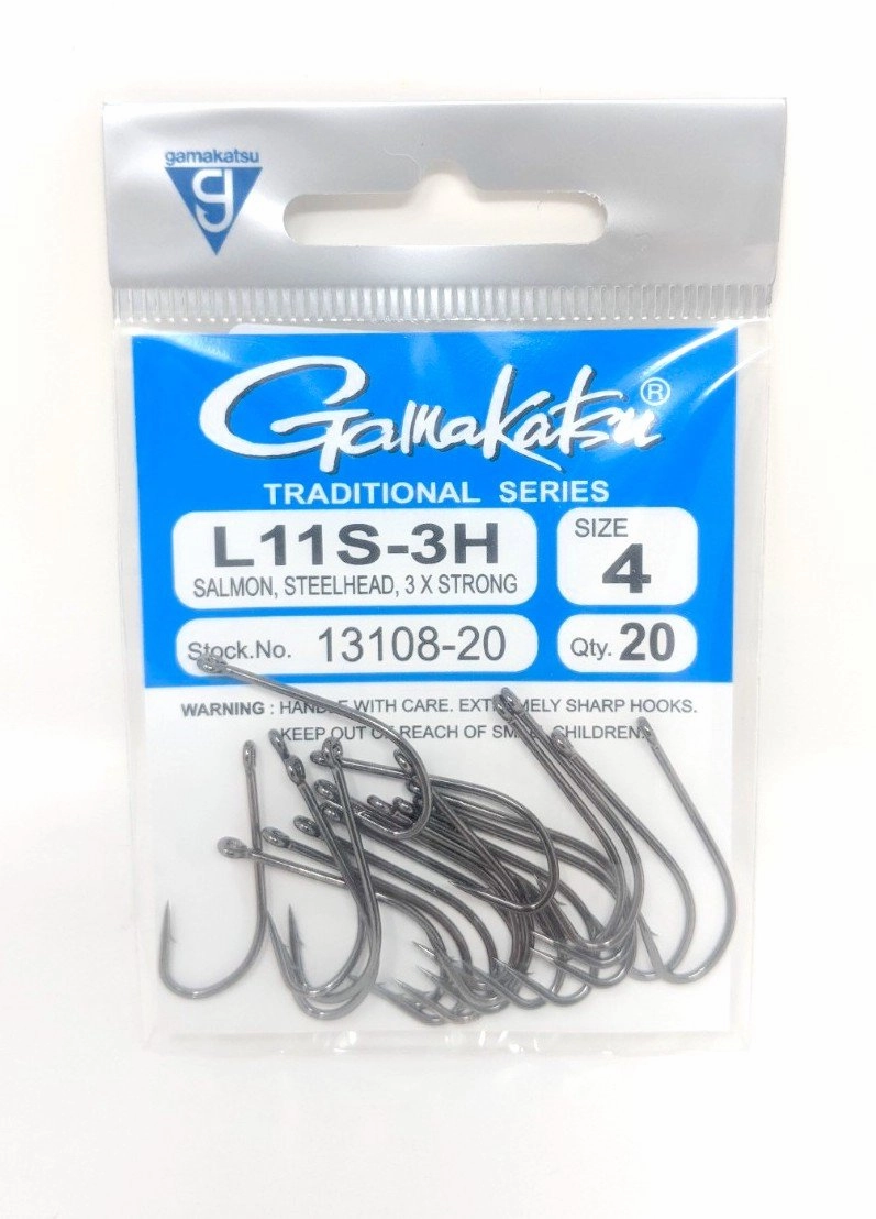 Gamakatsu L11S-3H Salmon/Steelhead Hook 20 Pack