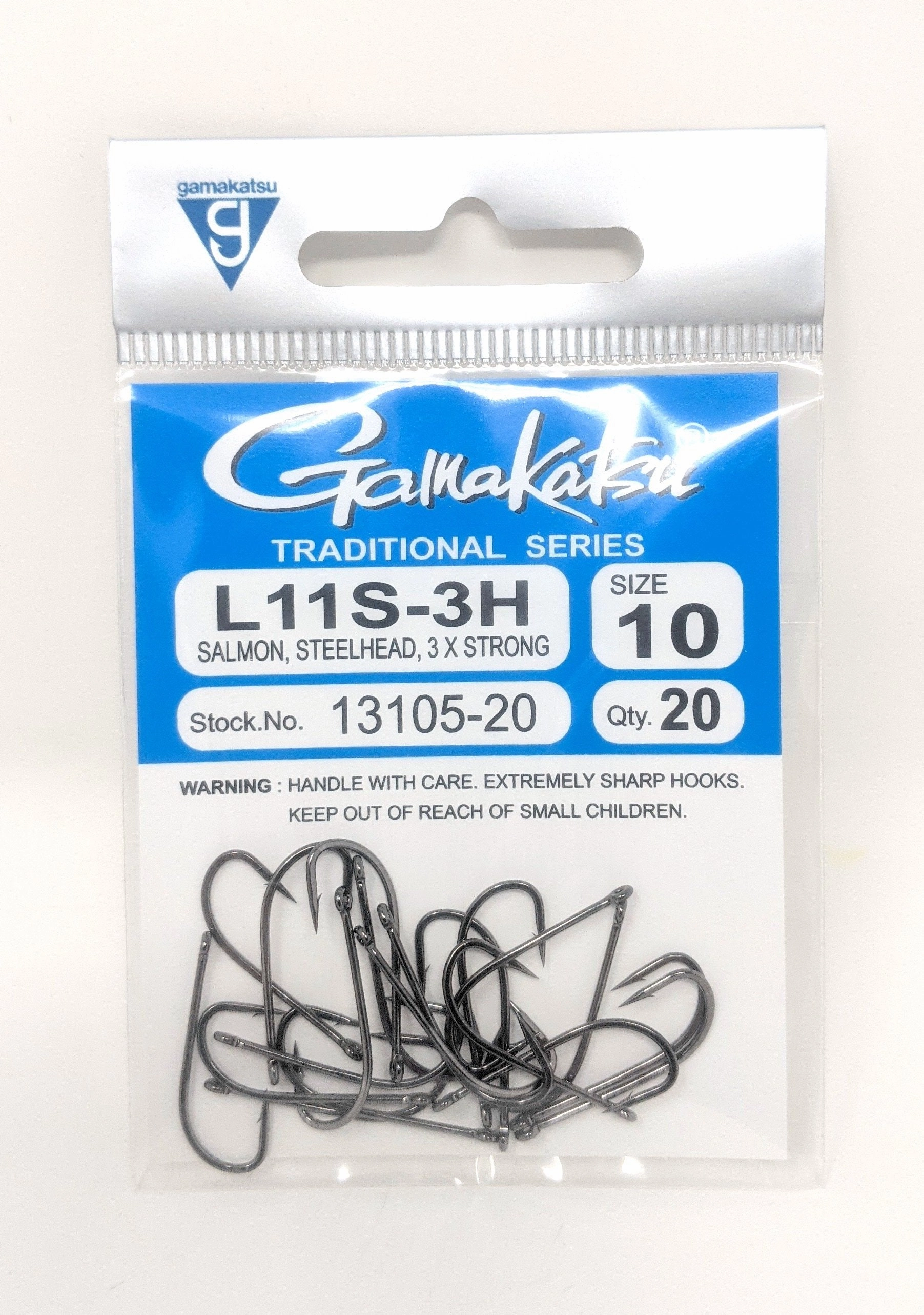 Gamakatsu L11S-3H Salmon/Steelhead Hook 20 Pack