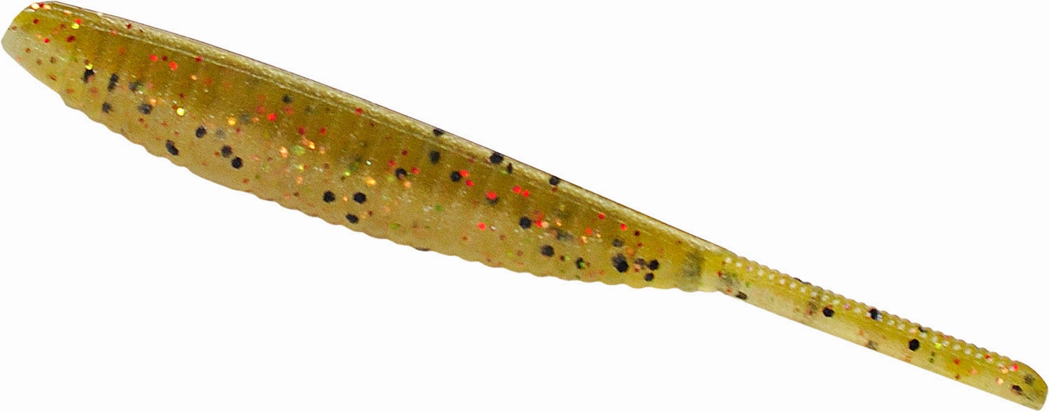 Gary Yamamoto 4 Inch Shad Shape Worm Drop Shot Bait - 10 Pack