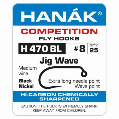 Hanak 470 BL Jig Wave Hook 25pk