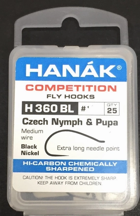 Hanak Hooks Model 360 BL Nymph 25 Pack