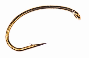 Hareline Core C1120 Curved Nymph and Scud Bronze Hook
