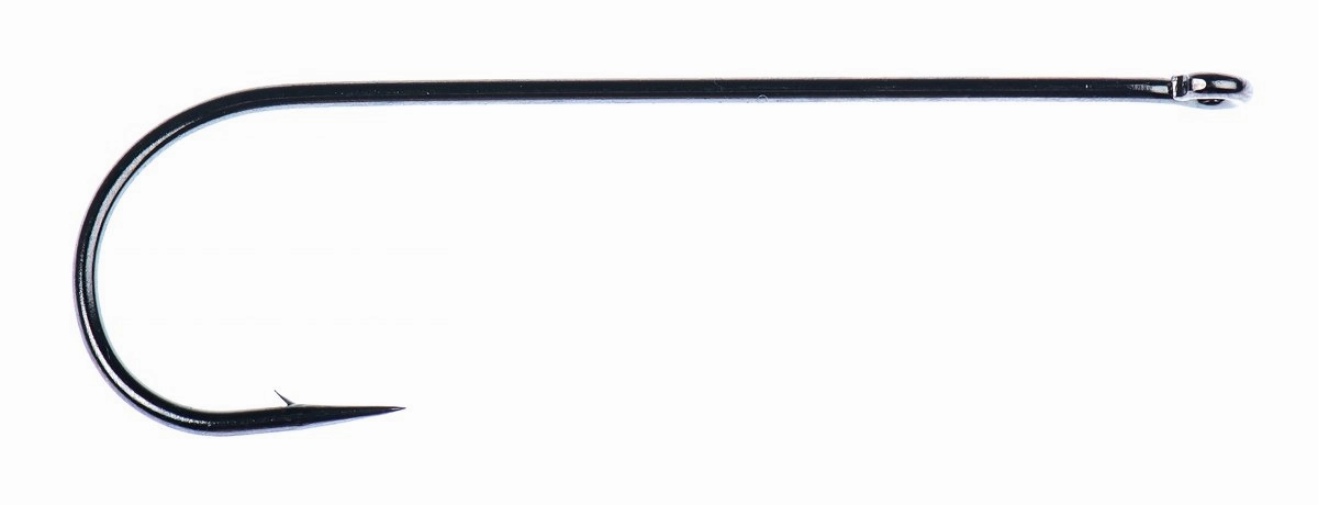 Hareline Core C2461 Long Shank Aberdeen Black Nickel Hook