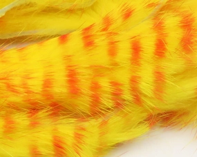 Hareline Dubbin Red Barred Magnum Rabbit Strips