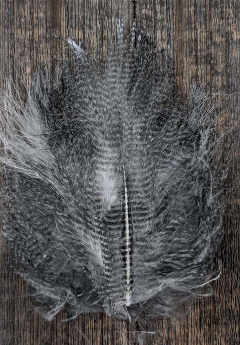 Hareline Fine Black Barred Marabou