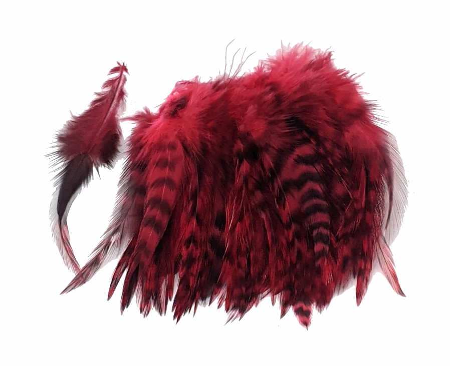 Hareline Strung 4-6 inch Grizzly Variant Saddle Hackle