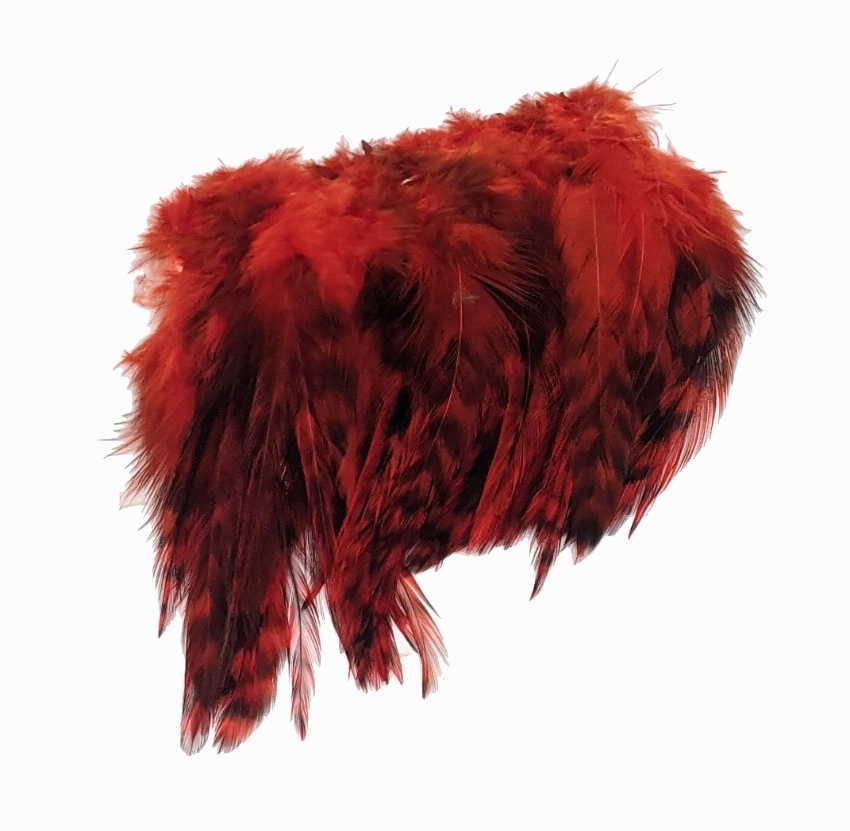 Hareline Strung 4-6 inch Grizzly Variant Saddle Hackle