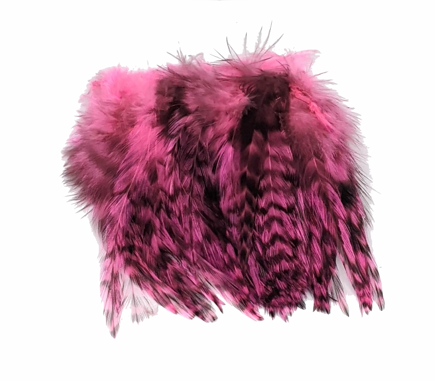 Hareline Strung 4-6 inch Grizzly Variant Saddle Hackle