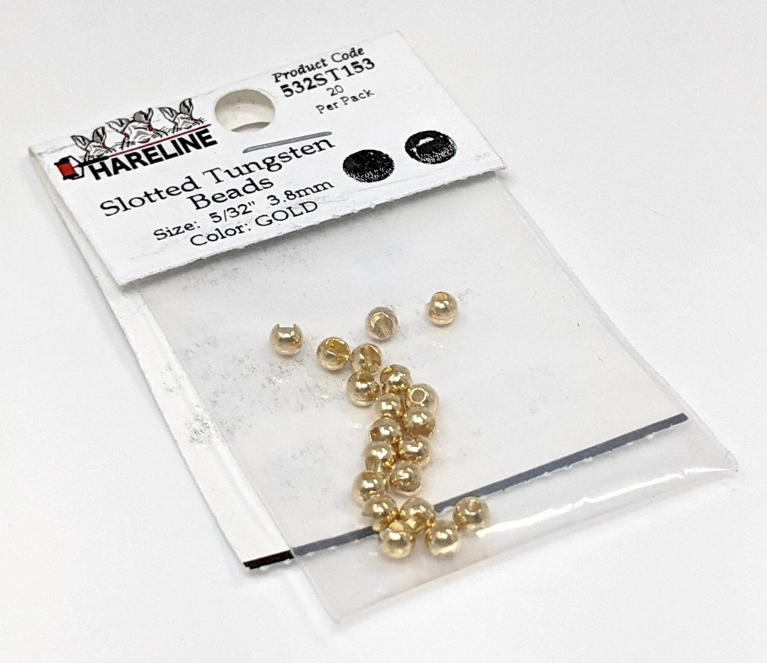 Hareline Tungsten Slotted Beads