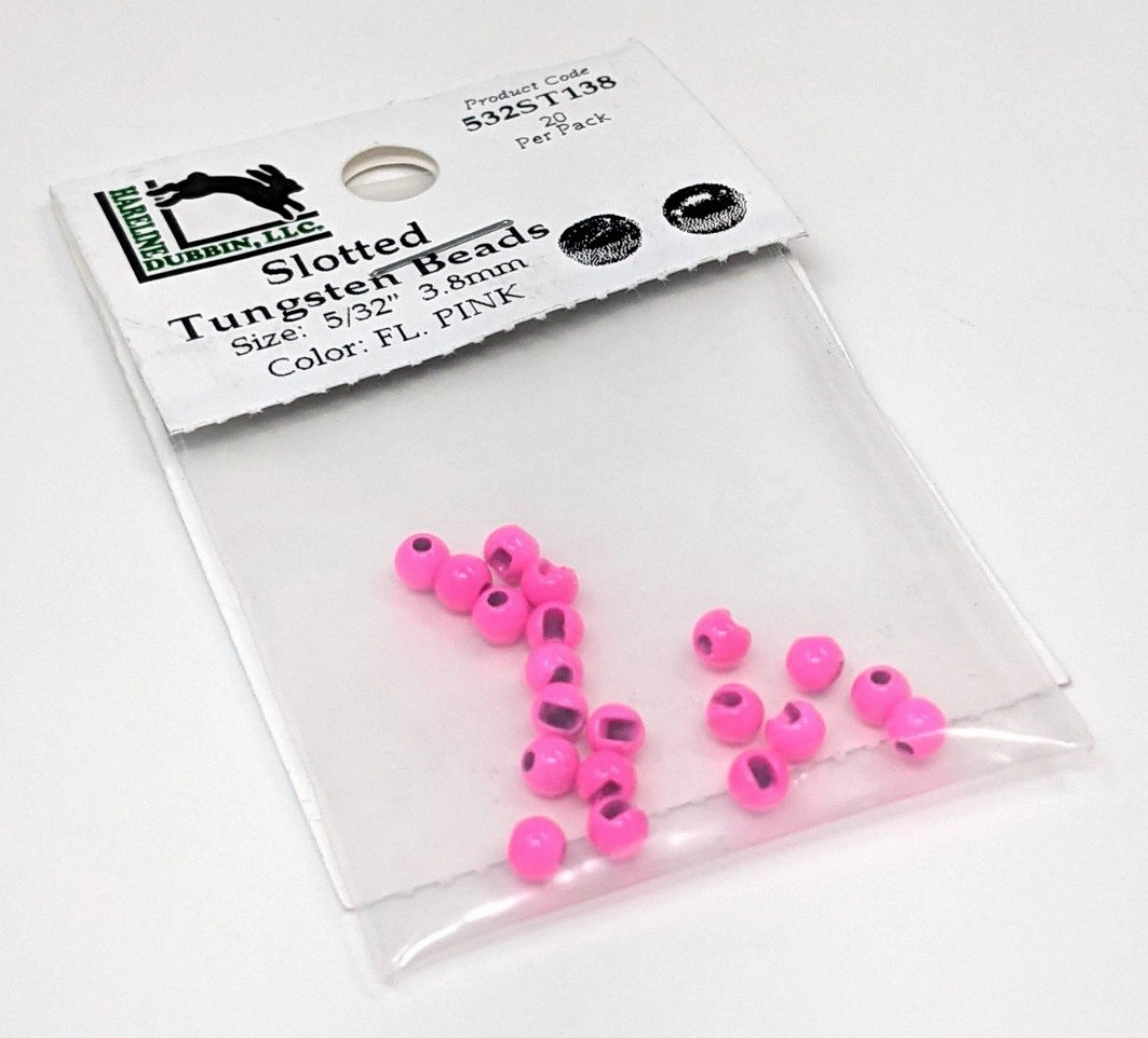 Hareline Tungsten Slotted Beads