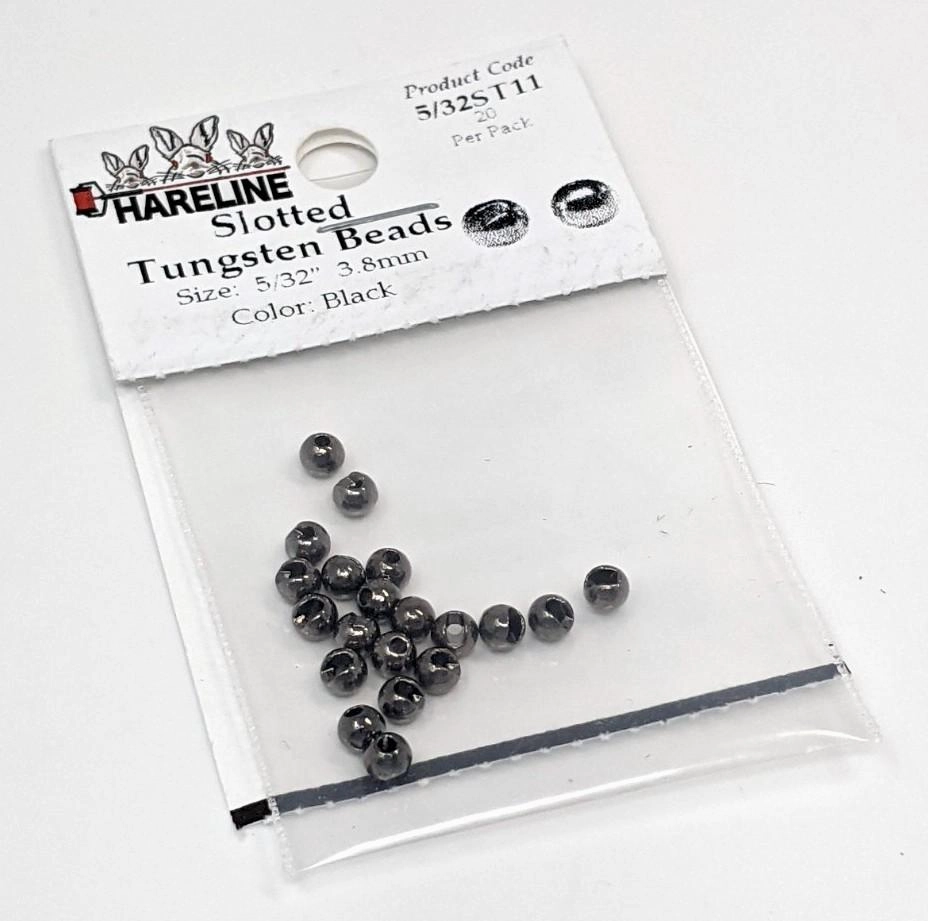 Hareline Tungsten Slotted Beads