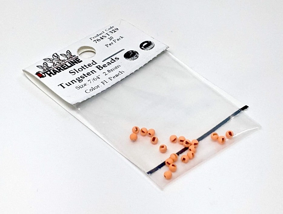 Hareline Tungsten Slotted Beads