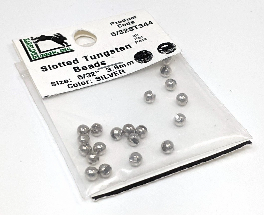 Hareline Tungsten Slotted Beads