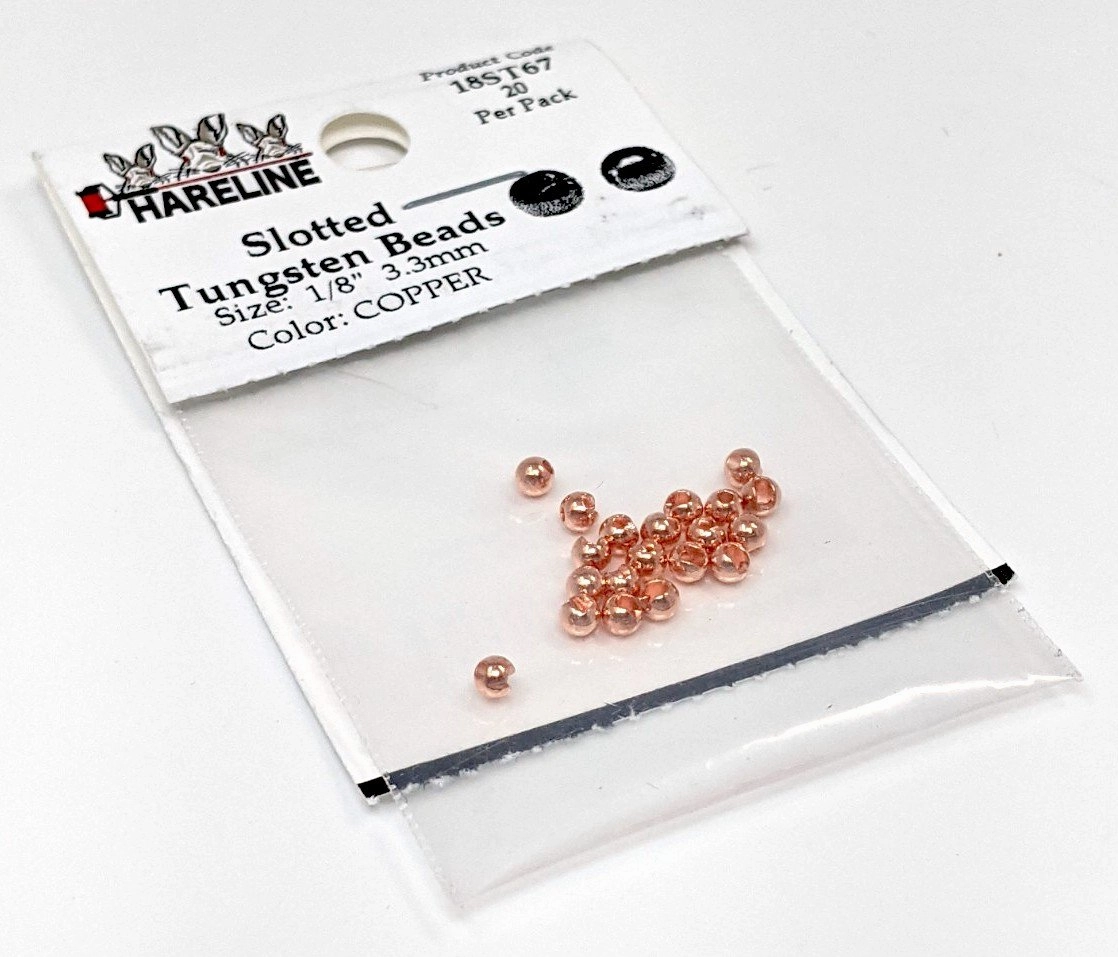 Hareline Tungsten Slotted Beads