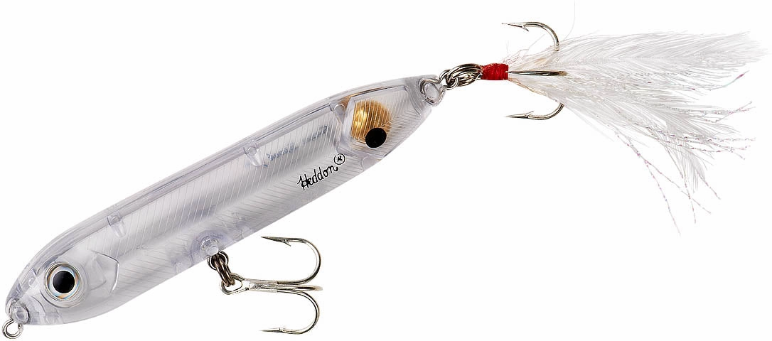 Heddon Super Spook Jr. Feather Dressed 3 1/2 inch Topwater Walker