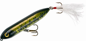 Heddon Super Spook Jr. Feather Dressed 3 1/2 inch Topwater Walker