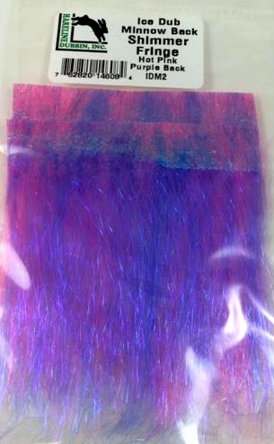 Ice Dub Minnow Back Shimmer Fringe