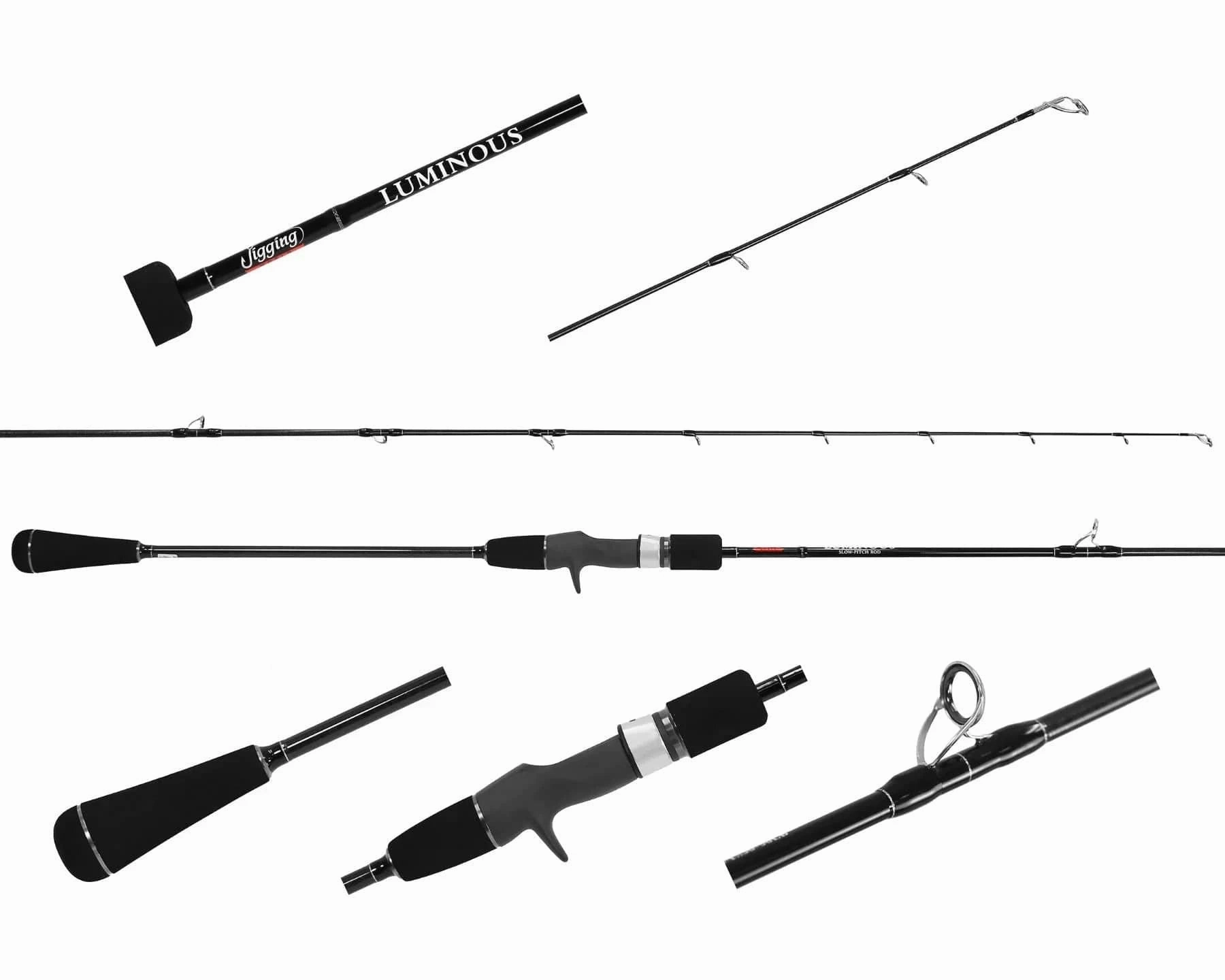 Jigging World Luminous Slow Pitch Spinning Rod