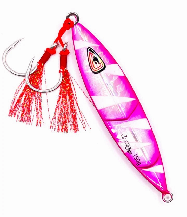 Johnny Jigs Ridged Slow Pitch Jig - Pre-rigged
