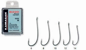Kamasan B220 Black Nymph Fly Hooks
