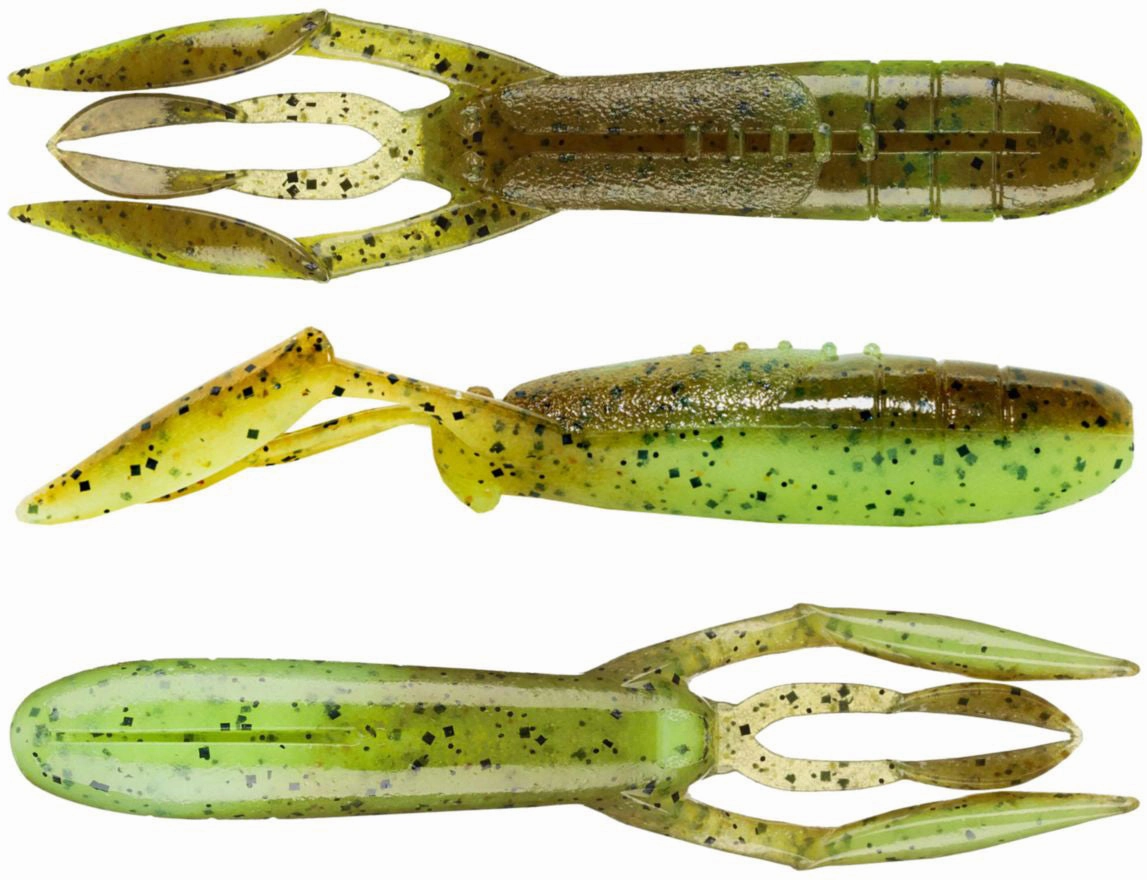 Keitech Glide Camaron 3.5 Inch Soft Plastic Craw - 6 Pack
