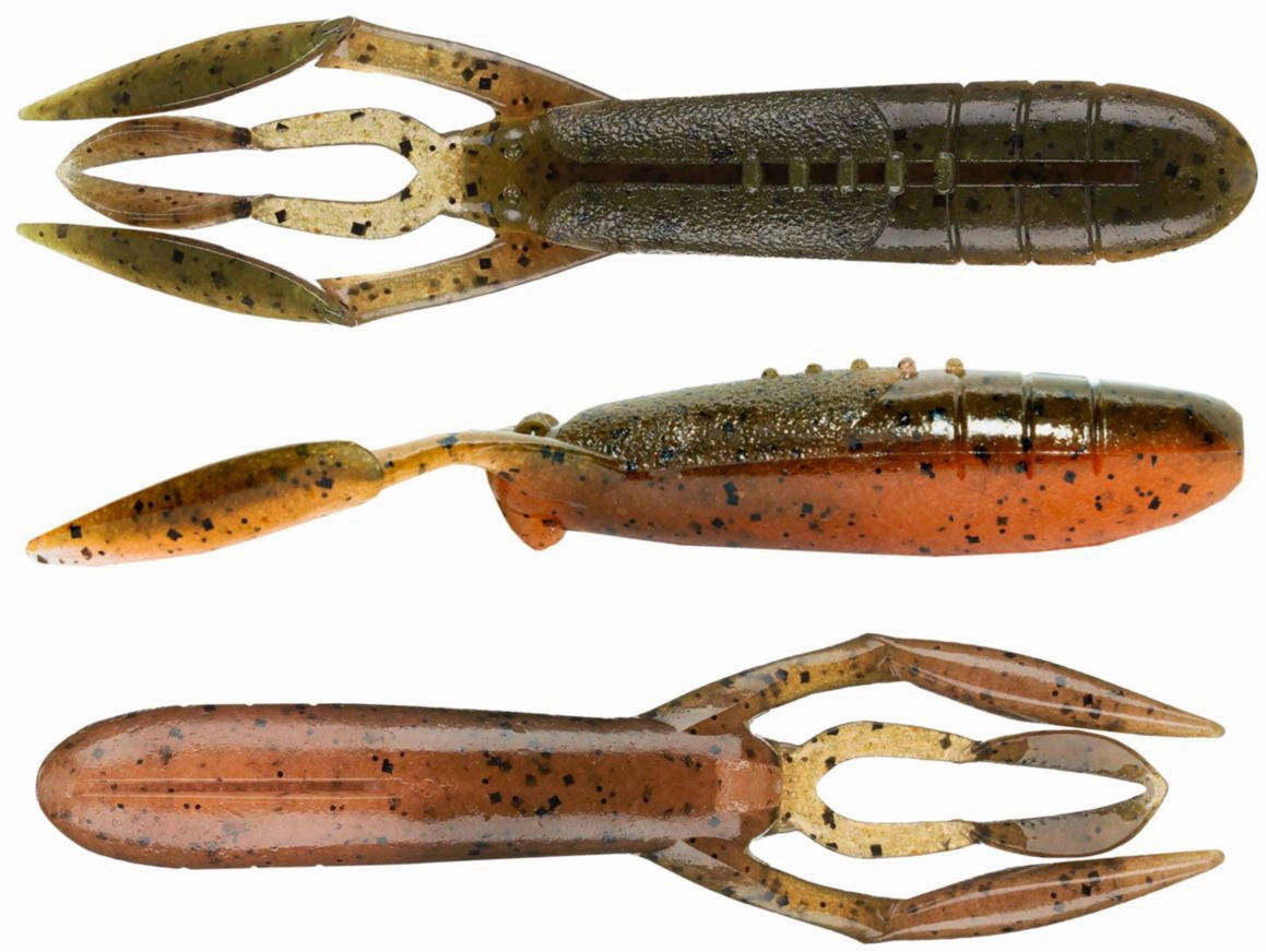 Keitech Glide Camaron 3.5 Inch Soft Plastic Craw - 6 Pack