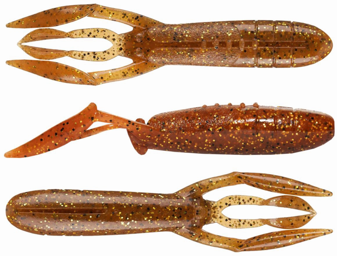 Keitech Glide Camaron 3.5 Inch Soft Plastic Craw - 6 Pack