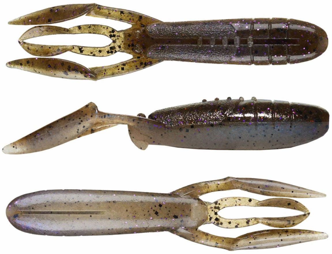 Keitech Glide Camaron 3.5 Inch Soft Plastic Craw - 6 Pack