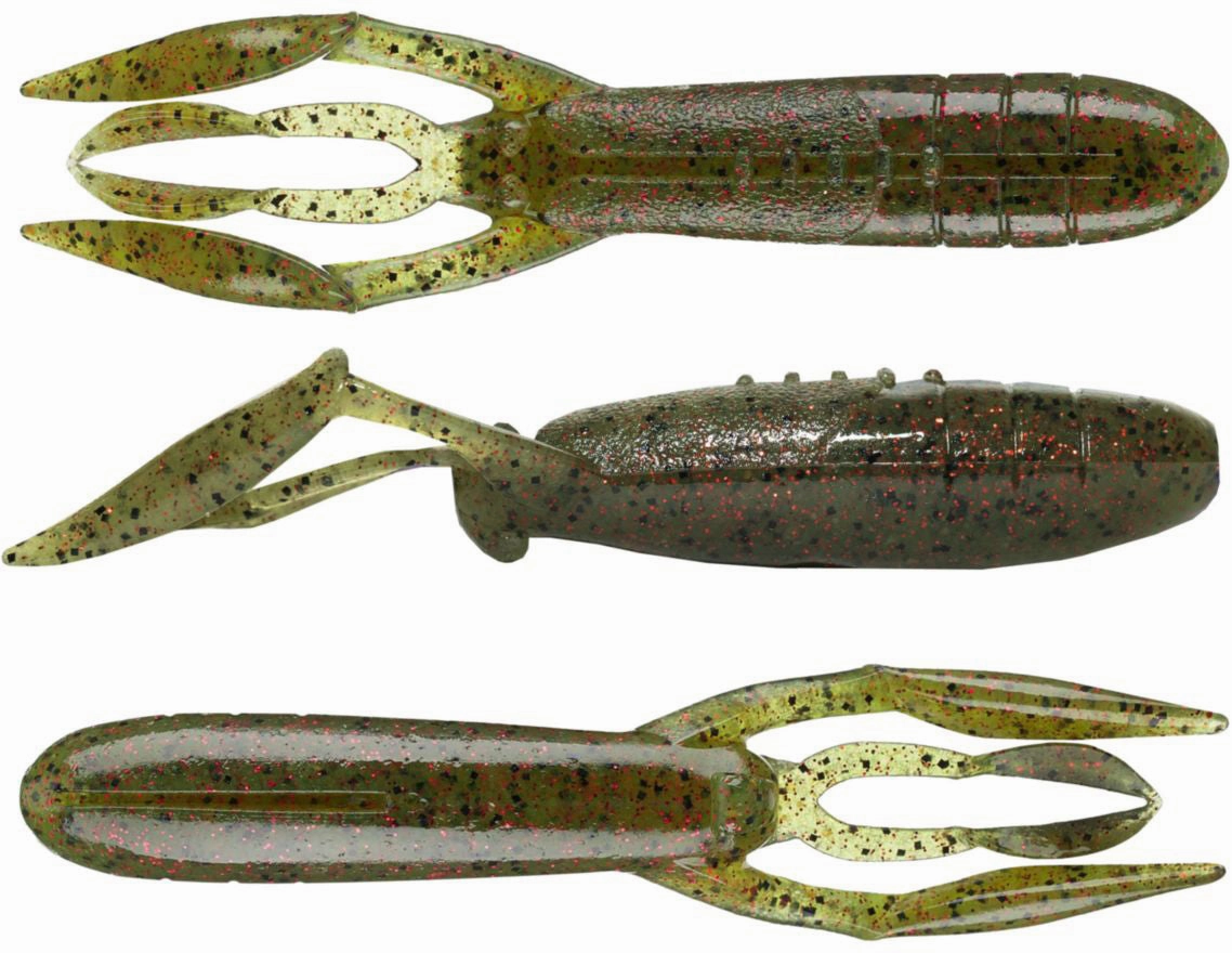 Keitech Glide Camaron 3.5 Inch Soft Plastic Craw - 6 Pack
