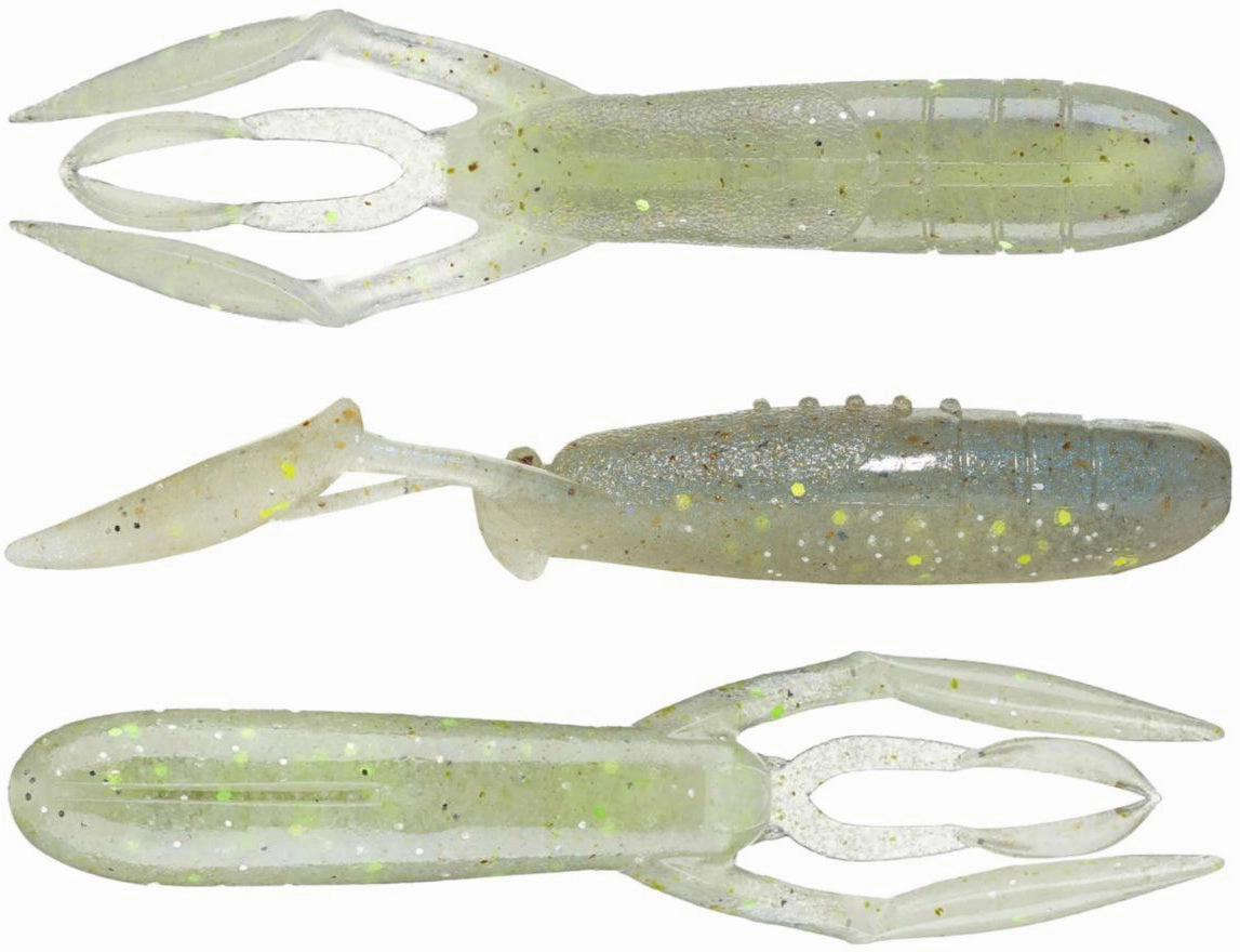 Keitech Glide Camaron 3.5 Inch Soft Plastic Craw - 6 Pack